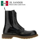【数量限定・在庫限り・早い者勝ち!】 ジルサンダー / Jil Sander Black Leather Ankle Boots / J32WU0109P 70...