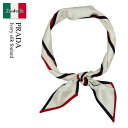 【数量限定・在庫限り・早い者勝ち!】 プラダ / Prada Ivory Silk Foulard / 1FF008 F061T / 1FF008 2HIG F...