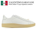 【数量限定・在庫限り・早い者勝ち!】 バレンチノ / Valentino Garavani White Leather Vlogo Signature Snea...