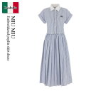 【数量限定・在庫限り・早い者勝ち!】 ミュウミュウ / Miu Miu Embroidered Poplin Shirt Dress / MF5989 F0W3...