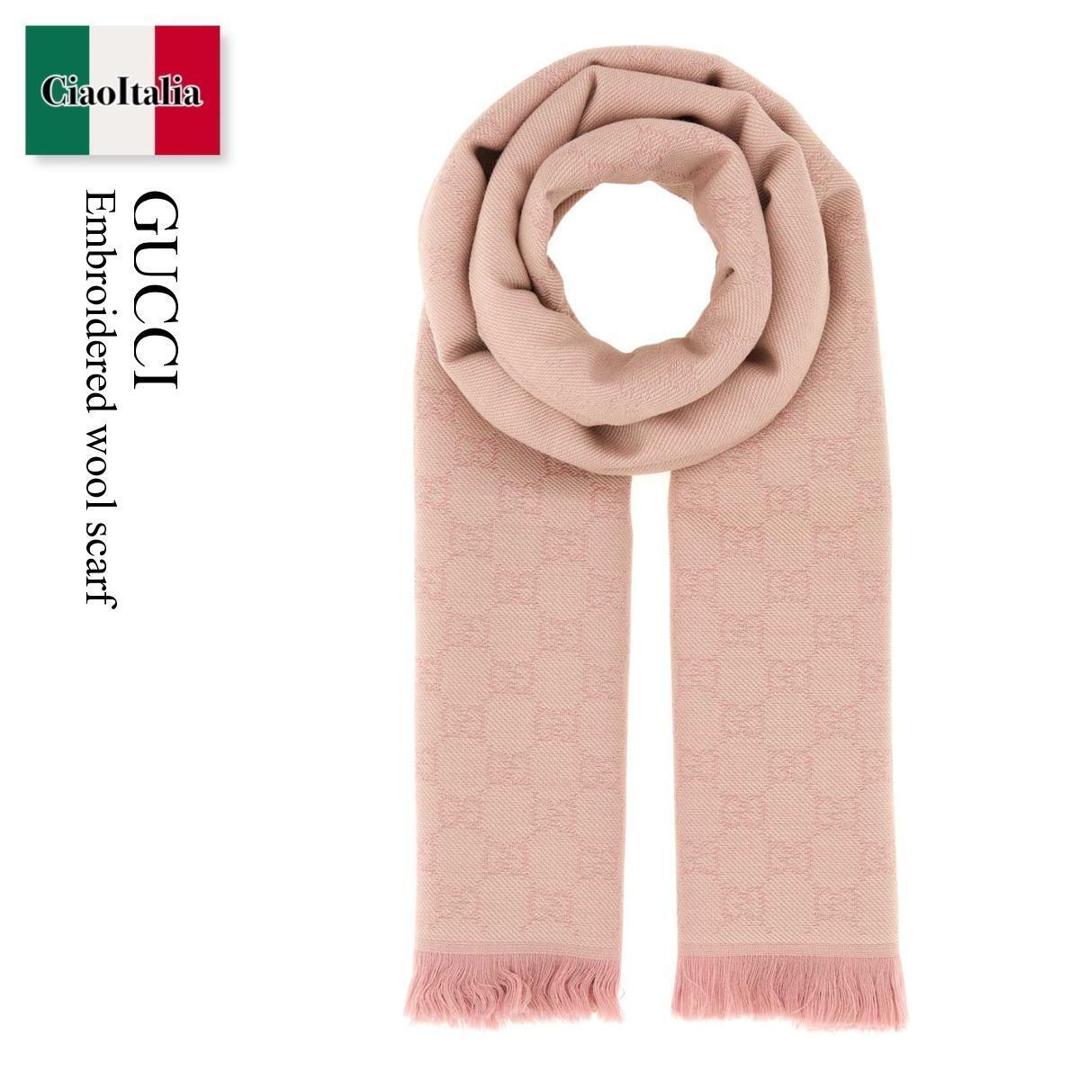 【数量限定・在庫限り・早い者勝ち！】 グッチ / Gucci Embroidered Wool Scarf / 848507 3G200 / 848507 3G200 5872 / 8485073G200 / 8485073G200 5872 / 8485073G2005872 / マフラー・ストール