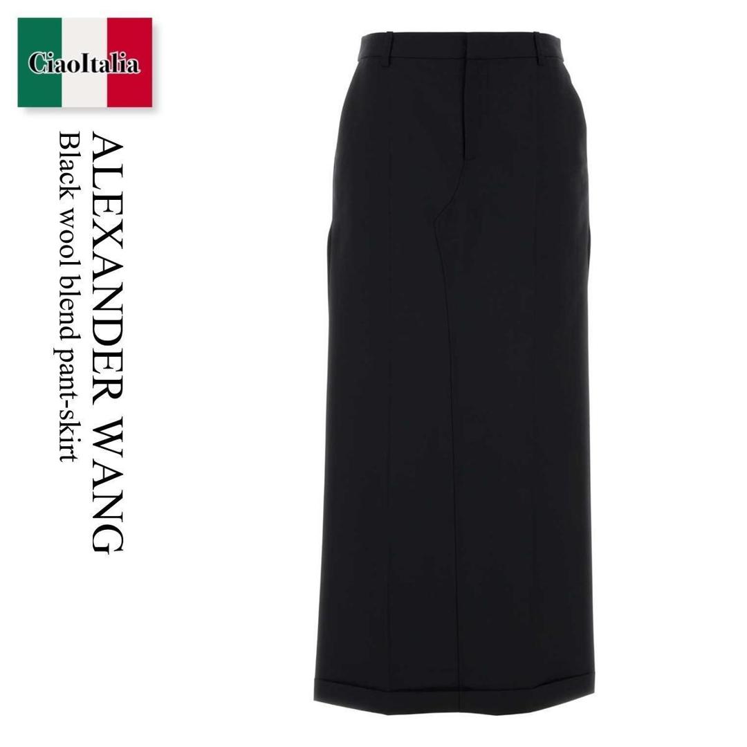 alexander wang スカート Alexander Wang レースディテール デニムスカート | ブルー