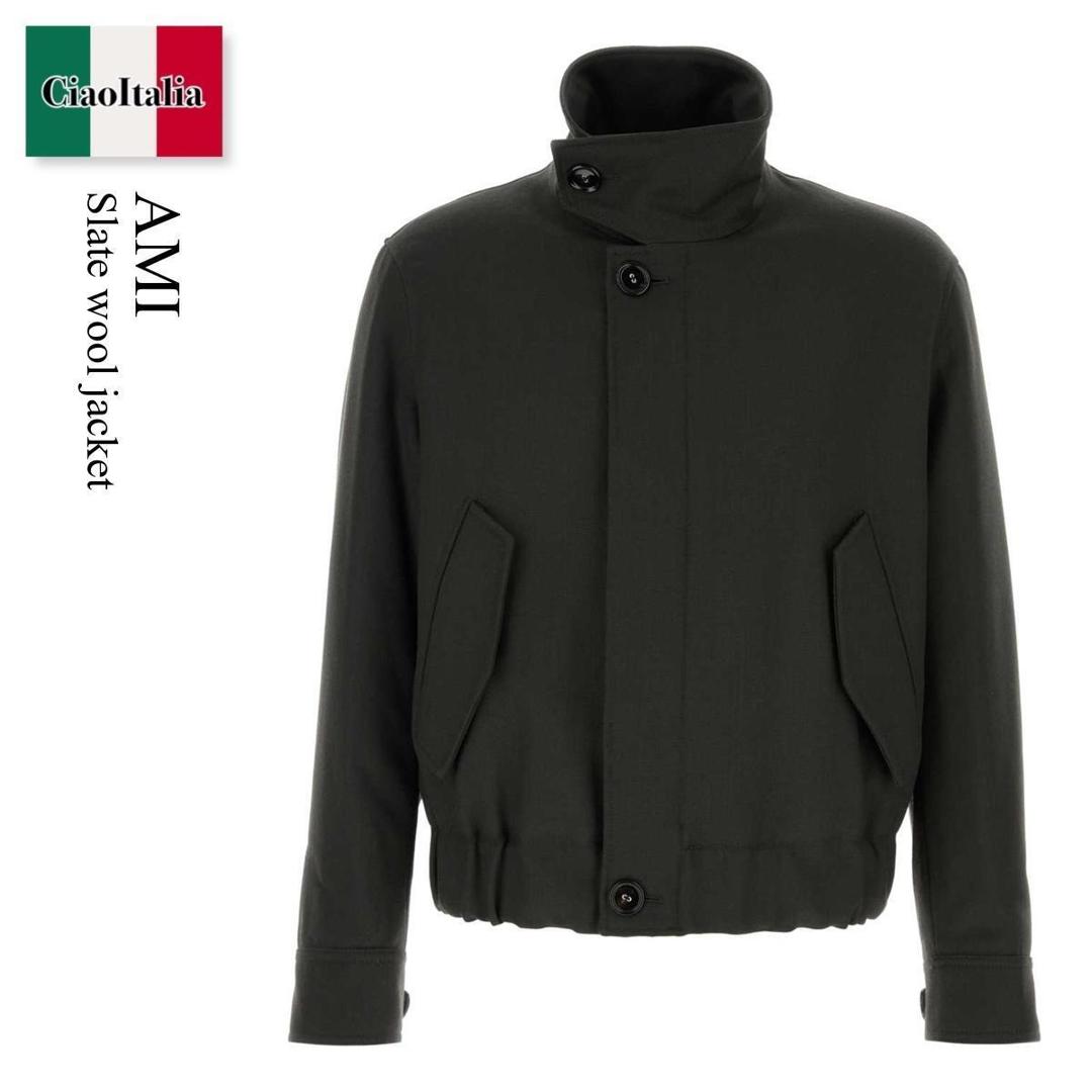 ڿ̸ꡦ߸˸¤ꡦᤤԾ ߥ쥯ɥޥƥå / Ami Slate Wool Jacket / UJK822WV0088 / UJK822WV0088 020 / UJK822WV0088020 / 㥱åȤ¾