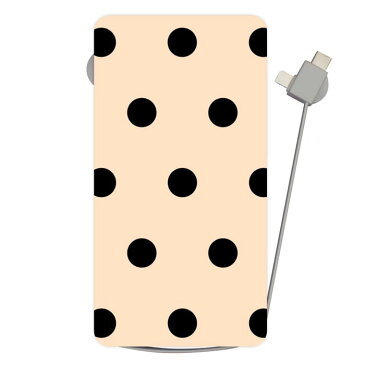 Qi対応モバイルバッテリー Ciara シアラ モバイルバッテリー かわいい おしゃれ 人気 女子 ブランド iPhone アイフォン スマホ 充電器 Qi 置き型 コンパクト 持ち運び 大容量 USB 5000mAh 12mm ドット