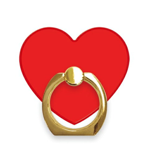 Ciara シアラ スマホ リング かわいい おしゃれ 人気 女子 ブランド スマートフォン アイフォン iPhone Xperia Galaxy タブレット シンプル ハート ハート型 リングホルダー ホルダー バンカー Finger Ring HolderHEART RED