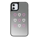 Ciara ケース シアラ シルバーミラーブラックケース NEON HEART 【公式】iPhone13 ケース 13PRO 13mini 13ProMax 12 12PRO 12ProMax 12mini SE第2世代 11 11Pro 11ProMax XS XR XSMAX 8 7 アイフォンケース スマホ かわいい おしゃれ 女子