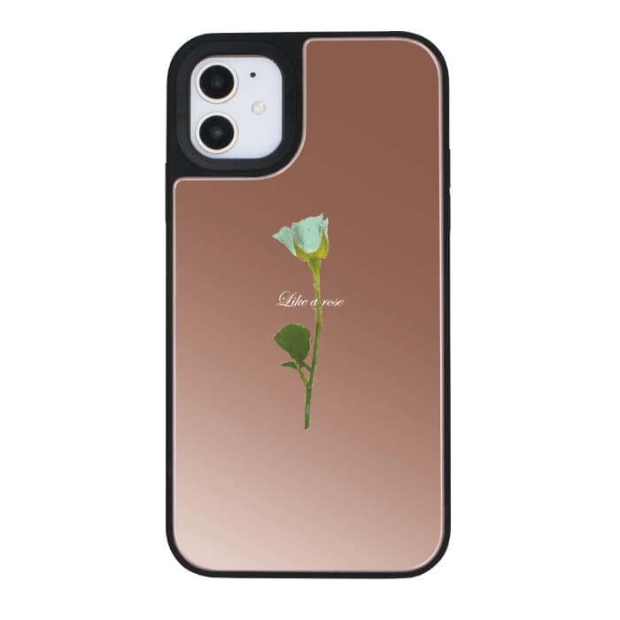 Ciara ケース シアラ ピンクミラーブラックケース WATER GREEN ROSE 【公式】iPhone13 ケース 13PRO 13mini 13ProMax 12 12PRO 12ProMax 12mini SE第2世代 11 11Pro 11ProMax XS XR XSMAX 8 7 アイフォンケース スマホ かわいい おしゃれ 女子