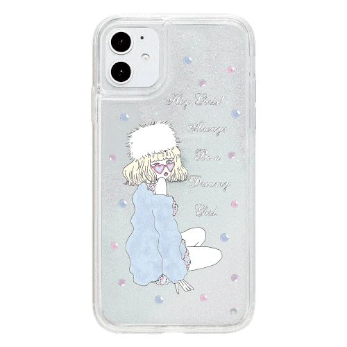 Ciara ケース 【 iPhone12 12mini 12Pro 12ProMax SE 第2世代 11 11Pro 11ProMax XS XR X 8 7 6 6s 】 アイフォンケース スマホ ケース かわいい おしゃれ 女子 グリッター オイル NEW DREAMY WINTER