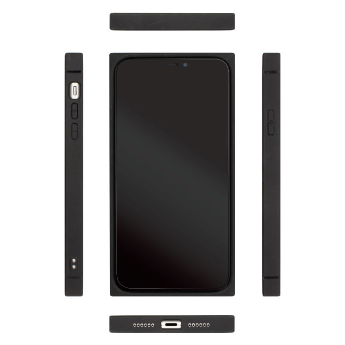 スクエアガラスケースCiaraiPhoneケース【iPhone1212PRO12PROMAX12miniSE第2世代iPhoneXSiPhoneXRiPhoneXSMAXiPhoneXiPhone87】アイフォンスマホケースシアライラストかわいいおしゃれ女子大人ガラススクエア四角ワンポイントギンガムリボン