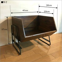 【送料無料】木製スタッキングボックスシーシャムウッド1台スタッキングラック収納アイアンインドシーシャムウッド木製天然木無垢ヴィンテージビンテージカントリーレトロお洒落収納ボックスキッチン収納棚シェルフ西海岸ブルックリンPS