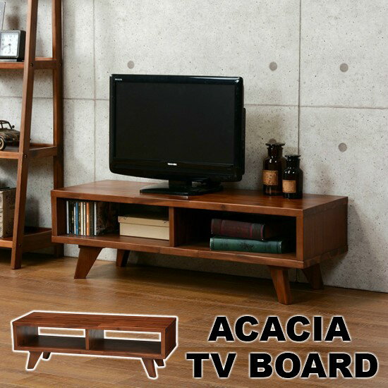 【送料無料】 アカシア TVボード 幅100cm 奥行35m 高さ32cm 天然木 木製 アカシア ウッド TV台 テレビボード テレビ台 テレビラック 100 収納 西海岸 ブルックリン ヴィンテージ ビンテージ アジアン お洒落 おしゃれ 北欧