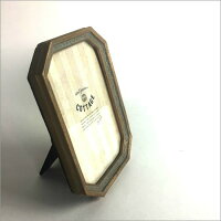 アンティークフォトフレーム八角ゴールドMアンティークゴールド壁掛け写真立て写真たてフォトスタンドフレーム雑貨レトロシャビー八角形シャビーおしゃれお洒落