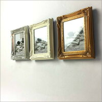 【メール便対応可】アンティークフォトフレームスクエアゴールドアンティークゴールドゴールド壁掛け写真立て写真たてフォトスタンドフレーム縦置き横置き2WAY雑貨ヴィンテージレトロシャビー四角長方形おしゃれお洒落