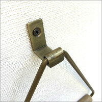 【メール便対応可】マンゴーウッドアイアンタオルハンガーアンティークゴールド木製天然木ビンテージカントリーレトロタオル掛けお洒落洗面所キッチンおしゃれヴィンテージインダストリアルタオルかけアンティークトイレ
