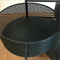 【送料無料】ラウンド3段スチールシェルフ収納ラックチェストサイドテーブル丸型キャスター付き棚引出しストッカーインダストリアルミリタリーガレージオリーブアイアンヴィンテージビンテージブルックリン西海岸アメリカン3段幅49高さ68
