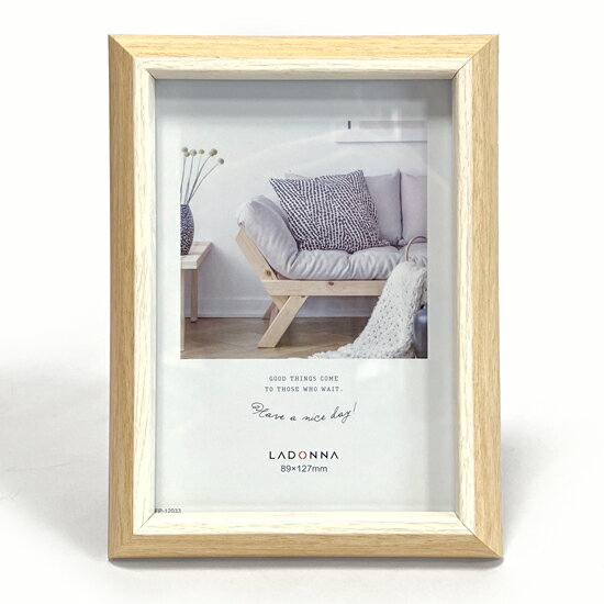【メール便送料無料】 木目調 フォトフレーム L判 レクト ナチュラル 壁掛け 写真立て 写真たて フォト..