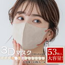 今だけ！P2倍【クーポンで最安1点500円】53枚大容量 マスク 立体 不織布 バイカラー 3D おしゃれ 不織布マスク 立体マスク 3Dマスク 不織布カラーマスク バイカラーマスク カラーマスク 小顔 丸顔 面長 大きめ小さめ 冬 立体バイカラー 大人 男女 子供 柔らかい 通気性