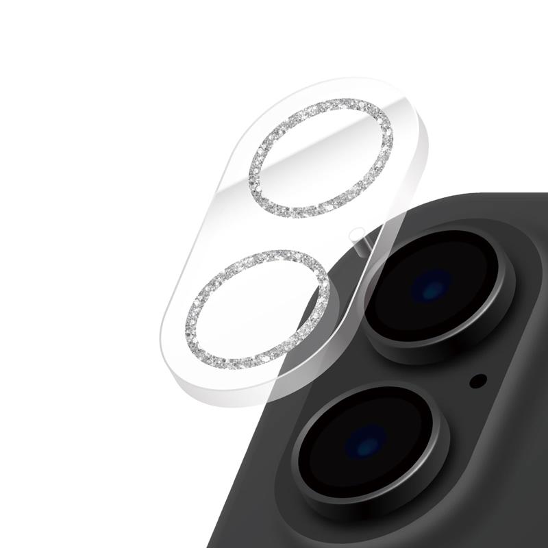 Rakuten - LEPLUS レンズ保護ガラスフィルム「SPARKLE LENS GLASS」 iPhone 17/16/16 Plus対応 互換性 全面保護 シルバー LN-IM25FGLENSLSV