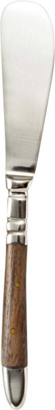 キーストーン バターナイフ ブラスカトラリー ウッドハンドル シルバー 1.5×2×13.5cm