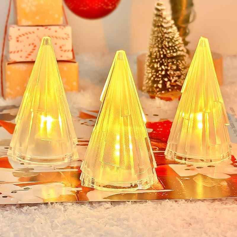 CINECE クリスマスツリー ミニ 卓上 クリスマス飾り Xmas LED クリスマス用ライト イルミネーション 6..