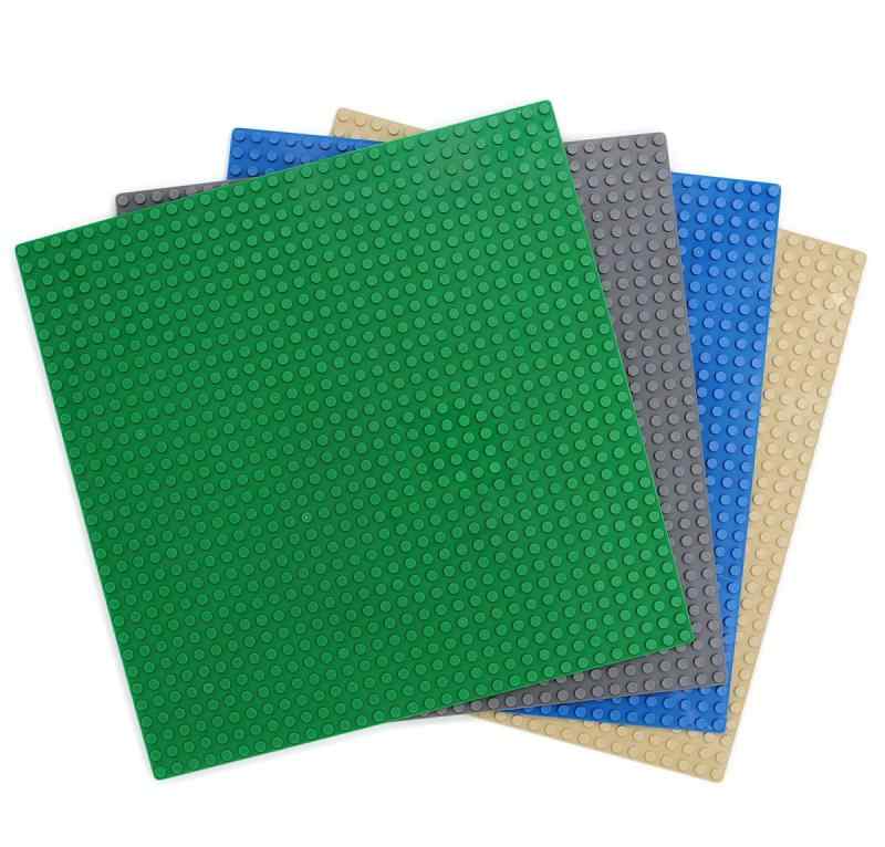 EMY 基礎板 ブロック プレート クラシック 互換性 32×32ポッチ 4枚セット (グリーン・ブルー・ベージュ・ダークグレー)