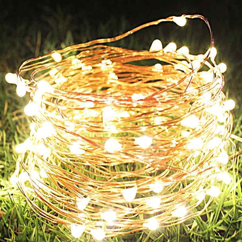 LEDイルミネーションライ ウォームホワイト フェアリー ガーランド ledワイヤーライトフェアリー 200電..