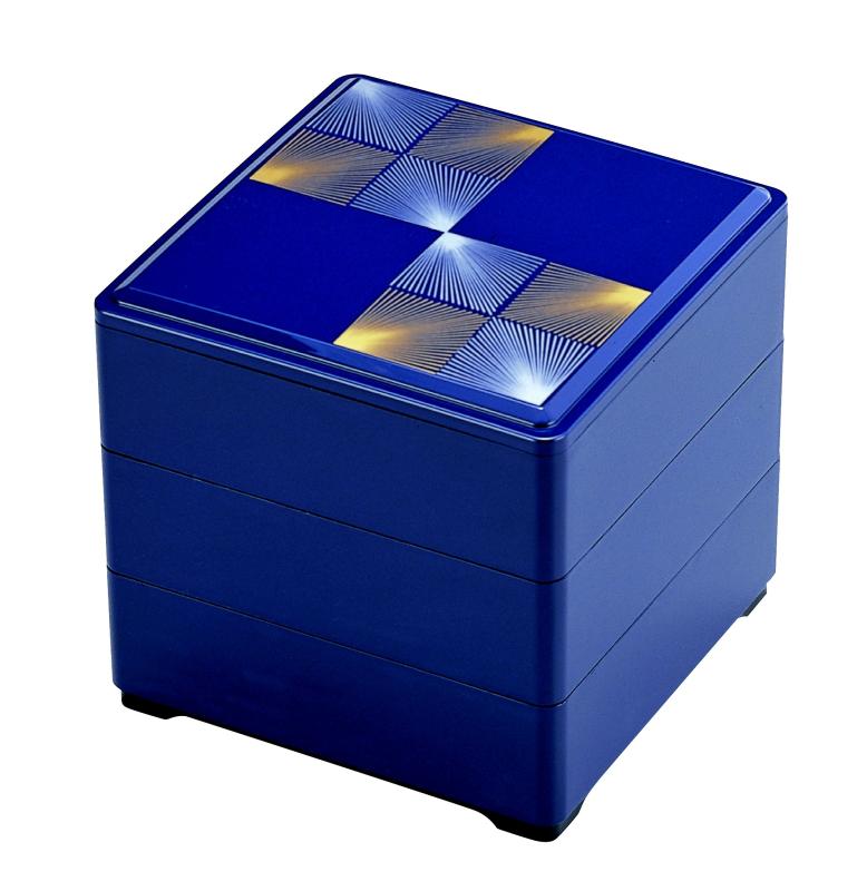 若泉漆器 三段重箱 6.5寸 H-157-3A（rakuten）
