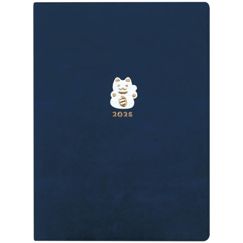 ラボクリップ 手帳 2026年 10月始まり B6 ウィークリー ブロック まねきねこ