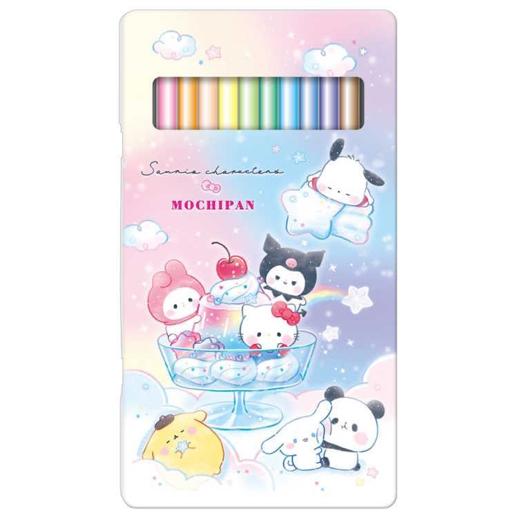 カミオジャパン キャラクターズ×もちもちぱんだ 缶ケース入り12色色鉛筆 Colorful ...