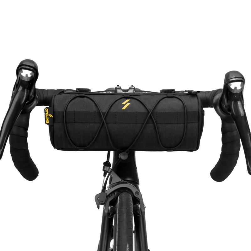 ROCKBROS(ロックブロス)自転車 フロントバッグ ハンドルバーバッグ 2L大容量 4WAY 小型 軽量 ロードバイク バッグ 小物入れ 収納 ショルダー付き ベルクロ固定 取り付け簡単 マウンテンバイク MT