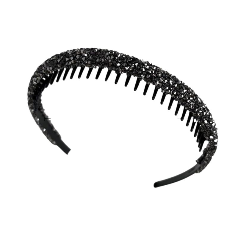 Rakuten - EZ PEACH カチューシャ シンプル キラキラと輝 べっラインストーン ラインストーン ヘッドアクセ ヘア デイリー ヘアアクセサリー カチューシャ 可愛い 前髪 髪留め 髪飾り 結婚式 発表会 入