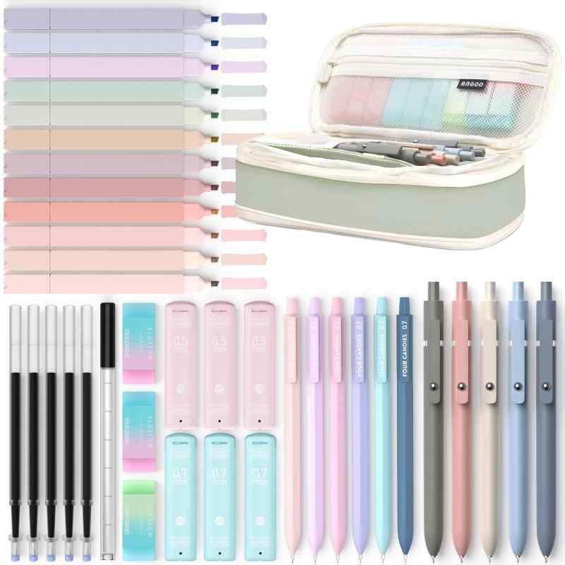 Four Candies 文房具セット 筆箱 蛍光ペン ボールペン 0.5 & 0.7mmシャープペンシルセット ciel-sora-10093935 ciel-sora サンプル画像2