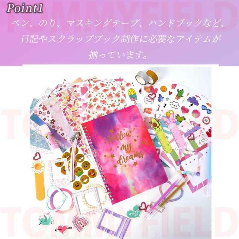 TOMMYFIELD 文房具セット 女の子 ジャーナルセット ペン マスキングテープ ハンドブック ciel-sora-10094016 ciel-sora サンプル画像3
