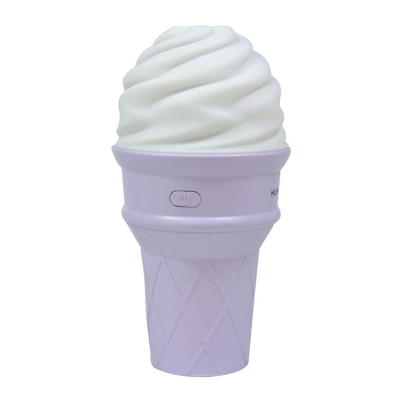 藤本電業 FUNNY CUTE ソフトクリーム型 USB 加湿器 90ml 超音波式 パープル OXX-09PU