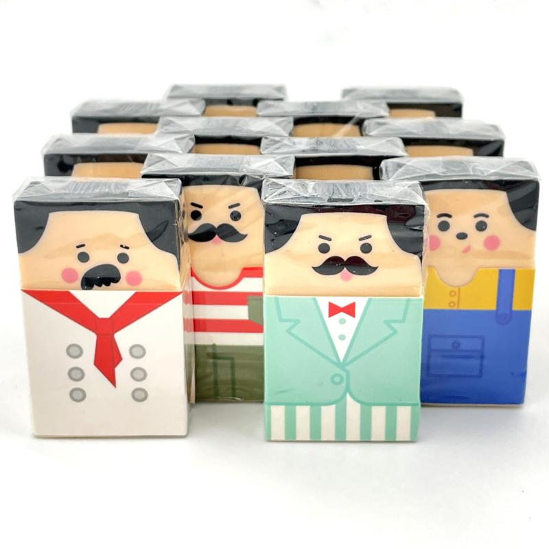 Fltland 消しゴム おじさん ハゲ おもしろ 文房具 小学生 可愛い プレゼント消しゴム おじさん ハゲ おもしろ 文房具 小学生 可愛い プレゼント
