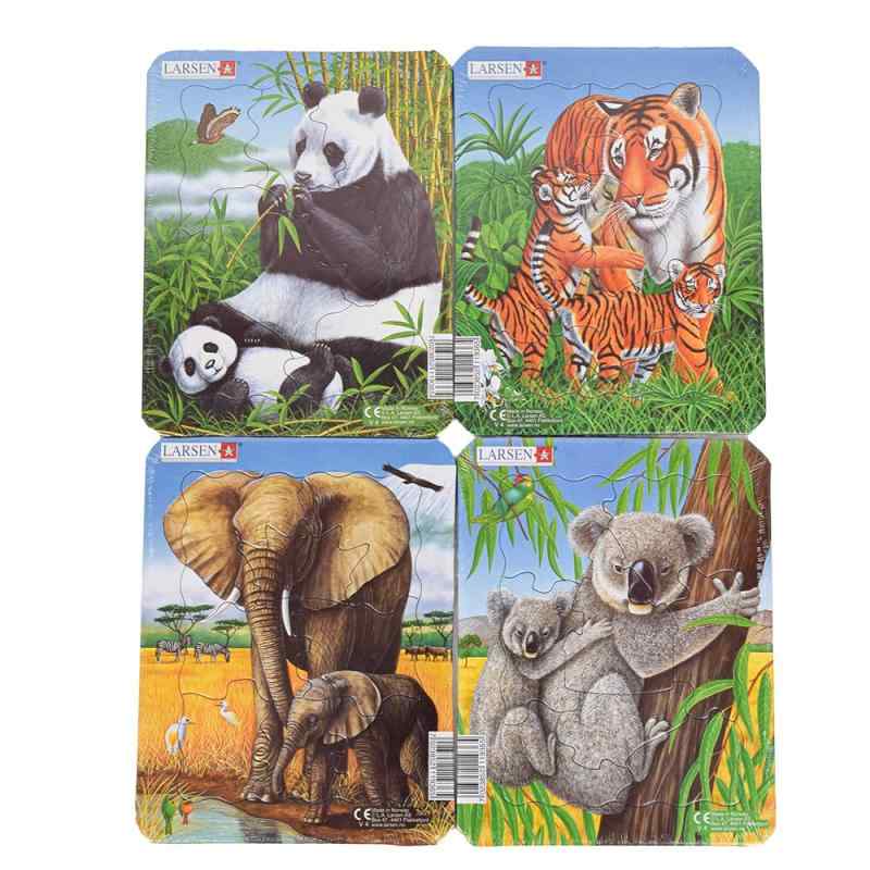ジグソーパズル 動物 パズル 2歳 知育玩具 動物パズル 紙製 ジグゾーパズル 学習 幼児 3歳 [ LARSEN (..
