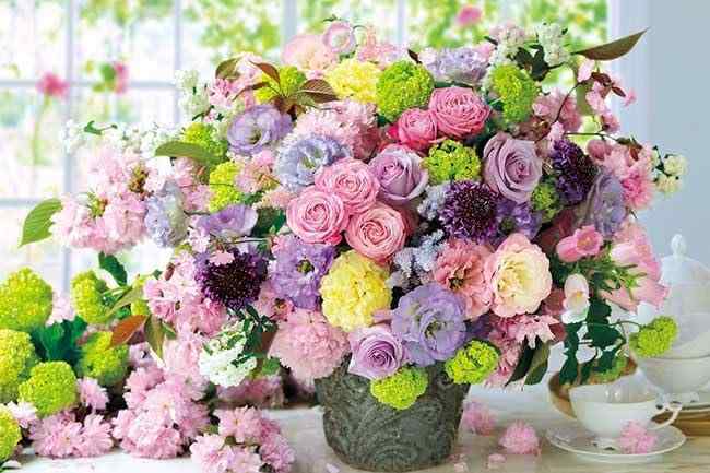 アップルワン(APPLEONE) 1000-858 春色のハーモニー 1000ピース(75×50cm) ジグソーパズル 日本製