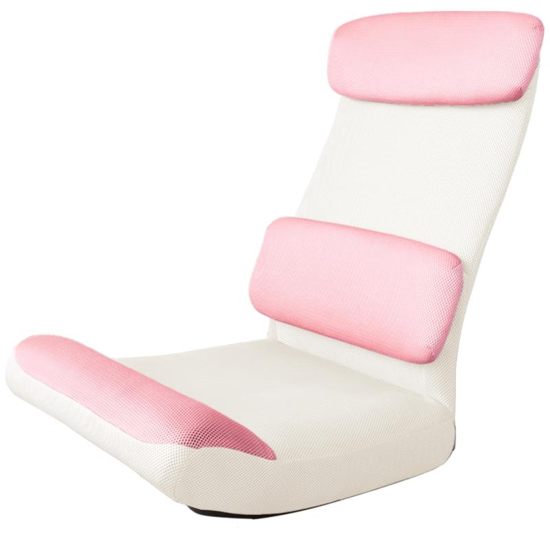Legless Chairs - LUOMAN【人間工学】 座椅子 1人掛け オフィス座椅子 ゲーム座椅子 通気性 椅子 メッシュ こたつに合う 背もたれ：4段階リクライニング 脚部：4段階リクライニング 肉厚クッション