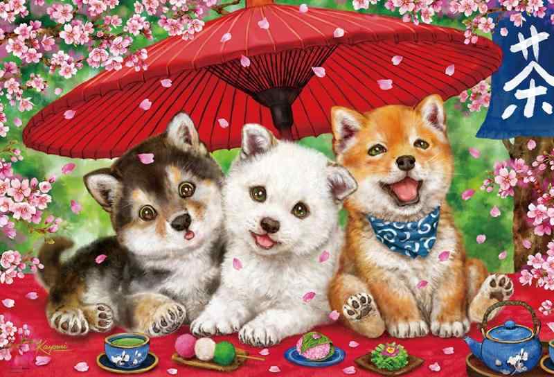 【日本製】ビバリー 1000ピース ジグソーパズル 花よりだんご（49×72cm）1000-078