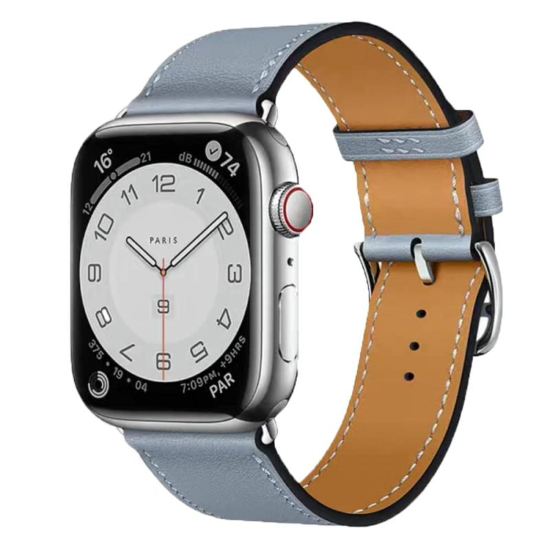 Apple Watch バンド 100%本革 レザー アップルウォッチ iwatch 44mm 40mm 49mm 45mm 41mm 本革ベルト 多色 series 11/10/9/8/7/6/5/4/3/2/1,SE レザー製 交換 柔らかい
