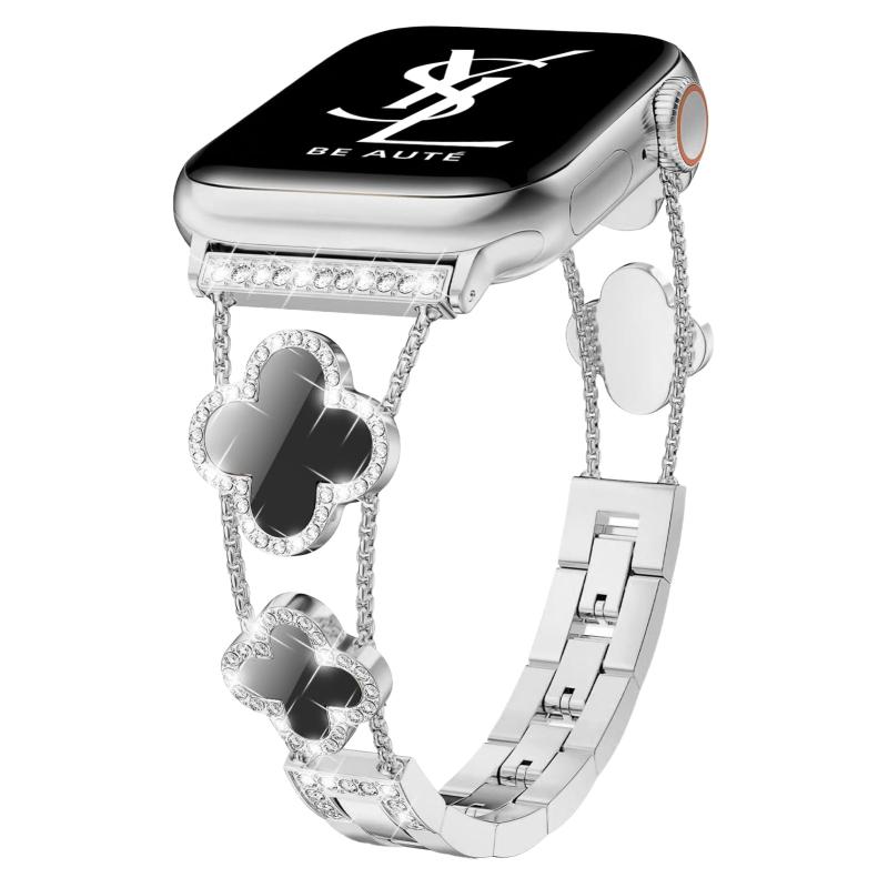 [PANDA MONO] アップルウォッチ バンド コンパチブル レディース おしゃれ 可愛い 交換ベルト キラキラ 防水 金属 38mm 40mm 41mm 49mm 46mm 45mm 44mm 42mm 交換用ストラップ Watch Series(3.0)