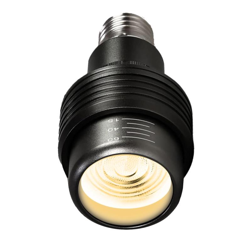 Rakuten - LED電球 狭角から広角まで自由に配光を調整可能 E26 口金直径26mm 100形相当 電球色相当 8W 1個入り