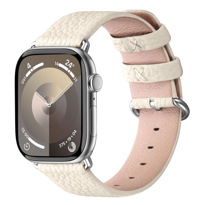 Litchi アップルウォッチ バンド 革 iwatchバンド レザー 44/45/46/49mm 40/41/42mm apple watch Ultra..