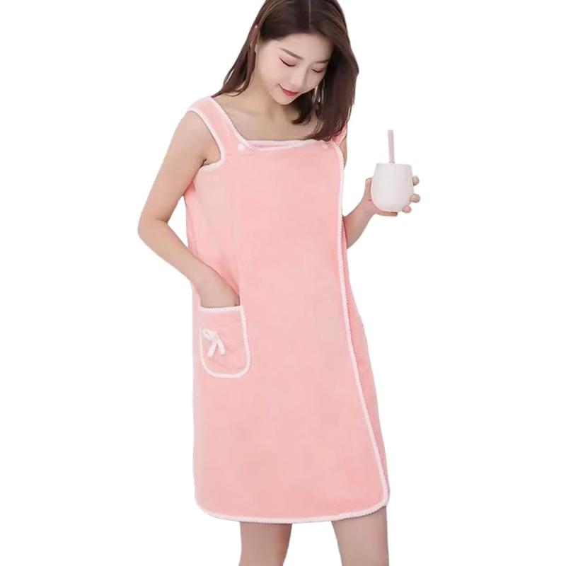 [non・rubbish] ラップタオル 大人用 ワンピース 【 着るバスタオル 無地 速乾 4カラー 】 バスローブ ルームウェア バスラップ 部屋着 巻きタオル iwt-0001