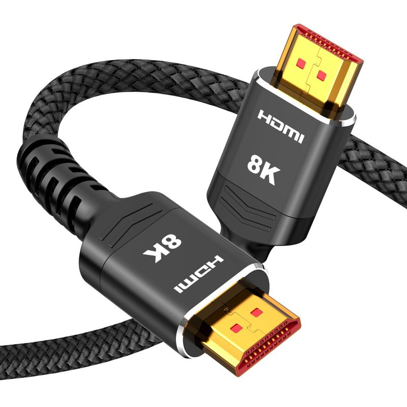 Rakuten - Snowkids 8K HDMI ケーブル 2M [PS4 PS5対応] HDMI 2.1 規格 8K@60Hz 4K@120Hz/144Hz HDMI ケーブル2.1 超高速 UHD 48Gbps eARC DynamicHDR 3Dイーサネット hd