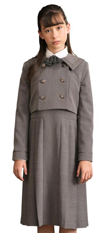 アリサナ 卒業式 小学生 女の子 スーツ 子供服 フォーマル ラシェル (ワンピース ジャケット リボン の 3点 セット)