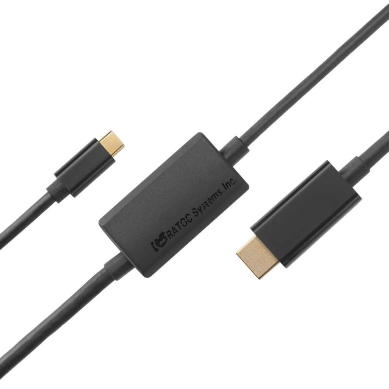 ラトックシステム USB Type-C to HDMI 変換ケーブル RS-UCHD4K60-2MA「充電しながら」大画面で観るPDポート搭載USB Type-C to HDMI変換ケーブル100W対応の給電用PDポート搭載（PD3.0対応）4K60Hz、HDR対応、拡張モードにも対応でデスクワークにも便利映像出力対応のUSB Type-Cポートを装備したスマホ、タブレット、Windows PC、Mac、iPad、Chromebookに対応iPhone15シリーズ、Nintendo Switch、Steam Deck動作確認済み、各種動画配信サービスでの動作確認済み