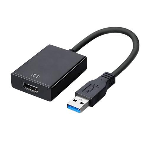 USB HDMI 変換アダプタ USB HDMI 変換ケーブル USB HDMI 変換コネクタ USB3.0 HDMI 変換 ケーブル 高速伝送 1080P対応...