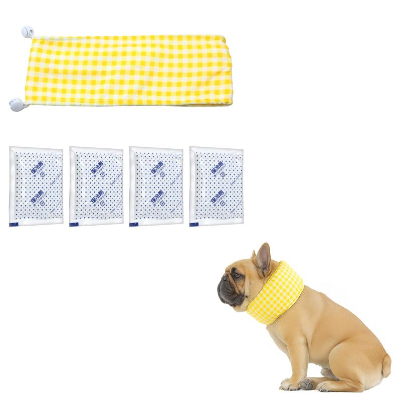 MILASIC 犬 ネッククーラー 保冷剤付き クールバンダナ 熱中症対策 ペット用 首冷却 猫 小型中型大型対応 TN-DGNC