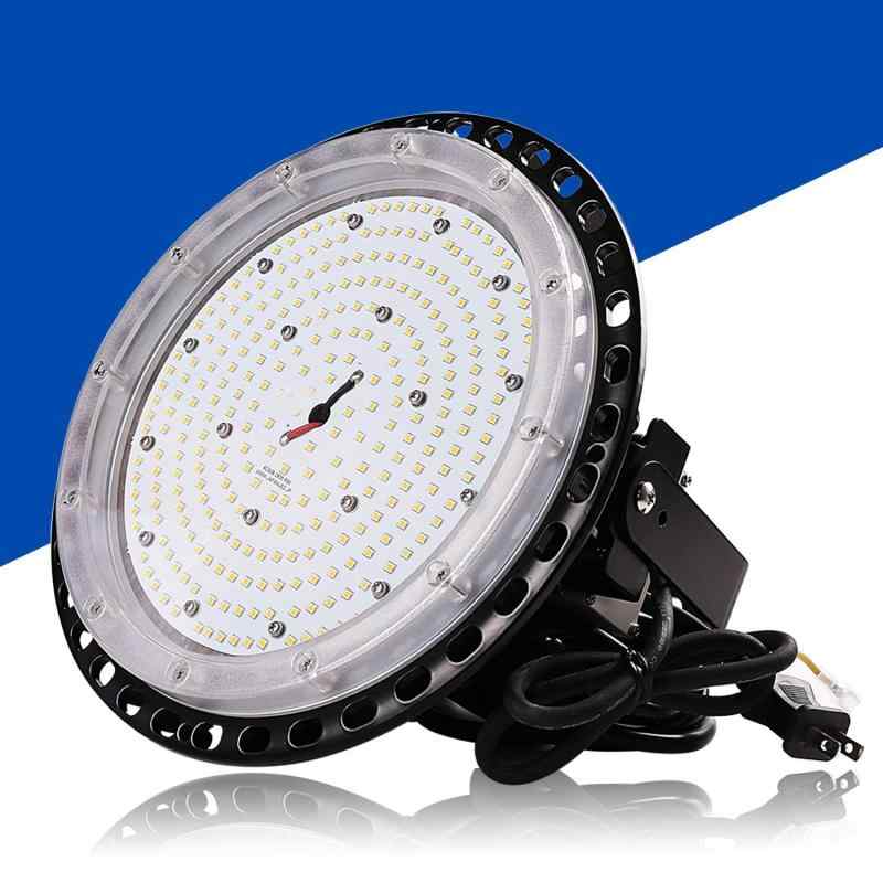 Rakuten - UFO型 LED高天井灯 200W LEDハイベイライト 32000LM led投光器2000wのバラストレス水銀灯相当 倉庫投光器 丸型 円盤型 高天井照明 高天井灯高天井用照明 UFO型 屋内屋外兼用 商業照明 工場 倉庫 駐車